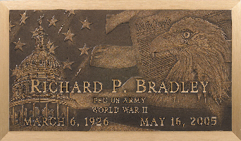 Bronze Veteran's Patriotic Marker
