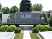 Memorial Bench with Monument